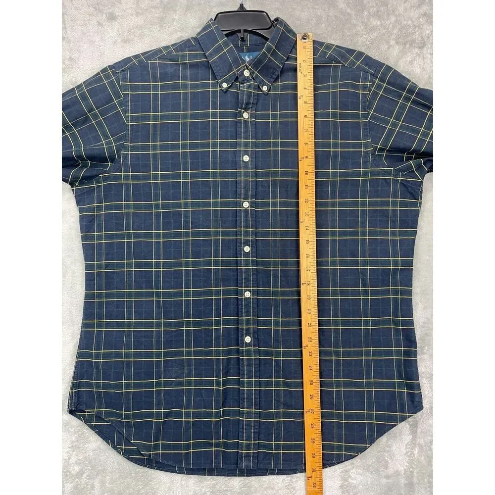 Polo‎ Ralph Lauren Men's Shirt Classic Fit XL Long Sleeve Black Plaid Button Up